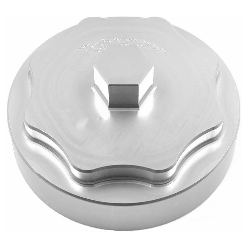 FOR 2010-2016 6.7 L Cummins Diesel Engine Aluminum Silver Billet Fuel Filter