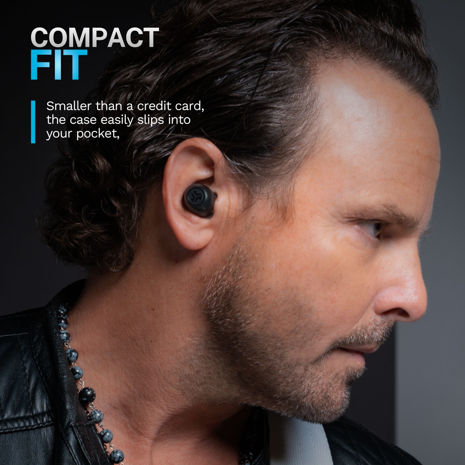 JLab Go Pop ANC True Wireless Earbuds , 24+ Hr Playtime, Bluetooth, Refurbished