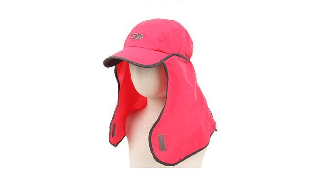 New Outdoor Research Sun Runner Cap Azalea /Dark Grey, XSmall (0-1 years)