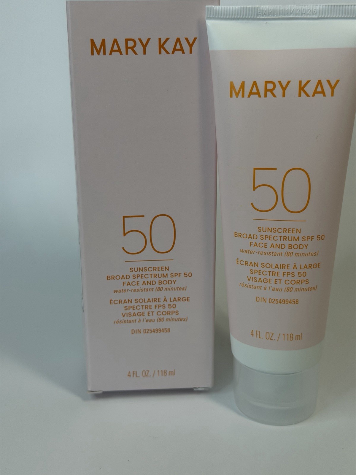 Mary Kay Sunscreen Broad Spectrum SPF 50 4.0 Oz. #237287 NIB Face Body