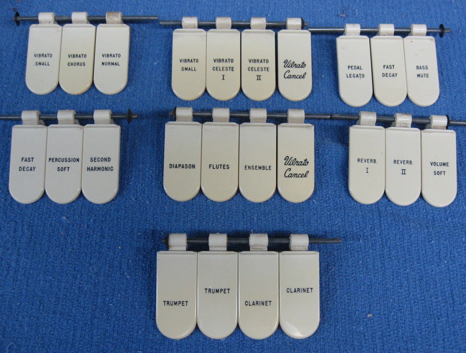 Hammond Organ Tabs - One (1) TABLET - L100, M100