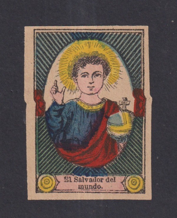 Holy card antique de Jesus Niño santino image pieuses estampa
