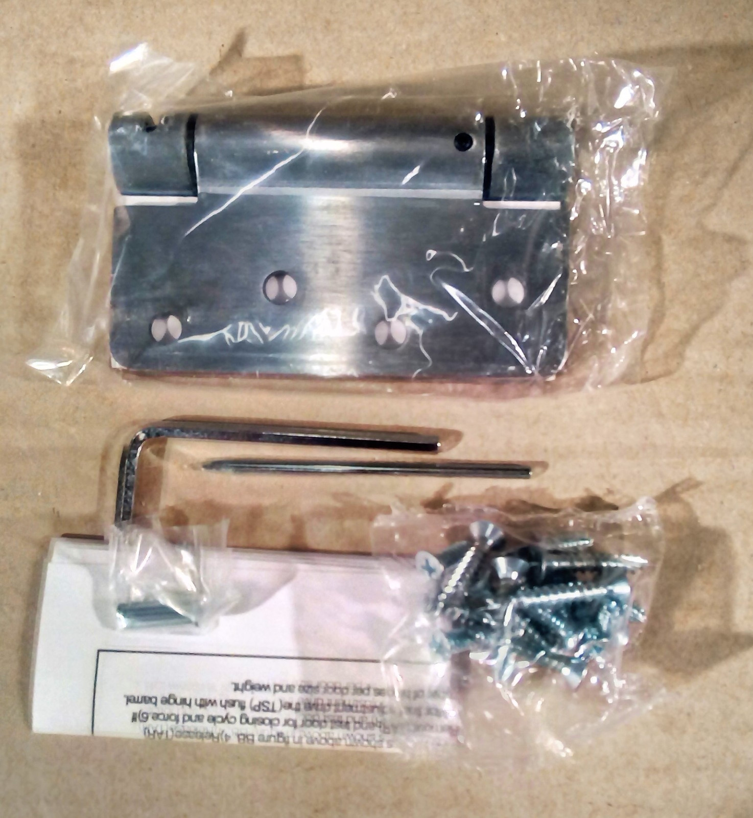 SGS 514 4.0 26D  4" X 4" SPRING HINGE  1/4" RADIUS  BRUSHED CHROME FINISH**NEW**