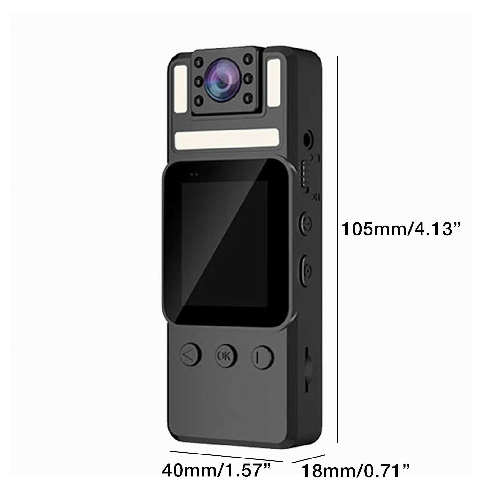 4K Video Camera Compact Surveillance Camera Law Enforcement Body