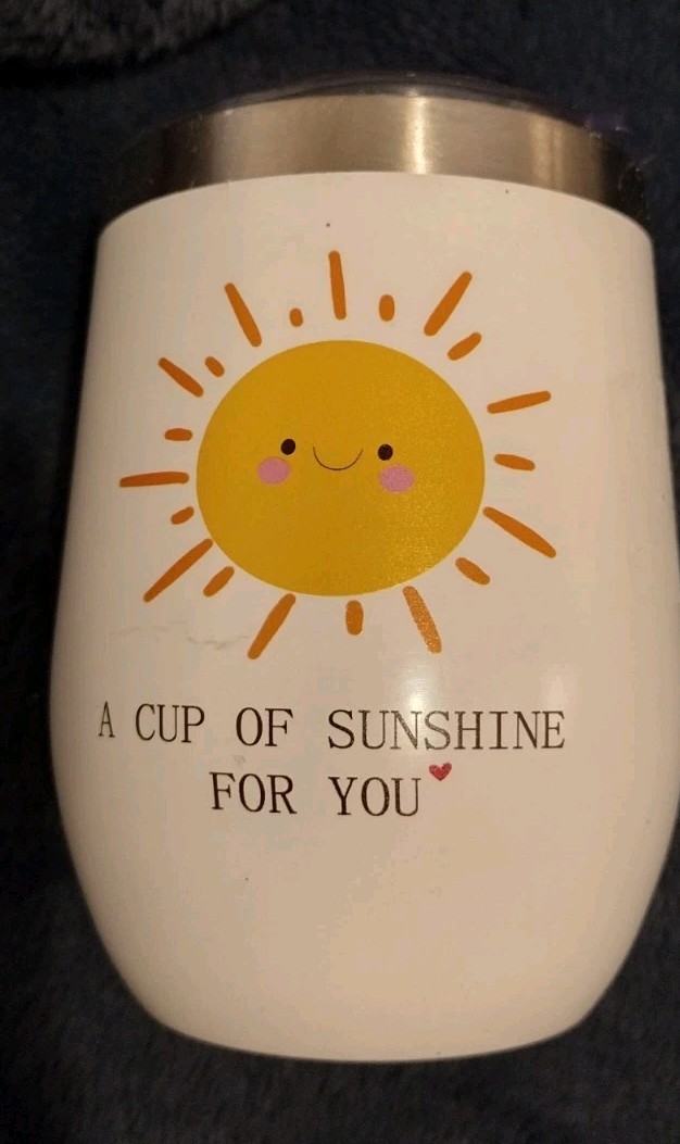 Metal Cup With Lid Sunshine
