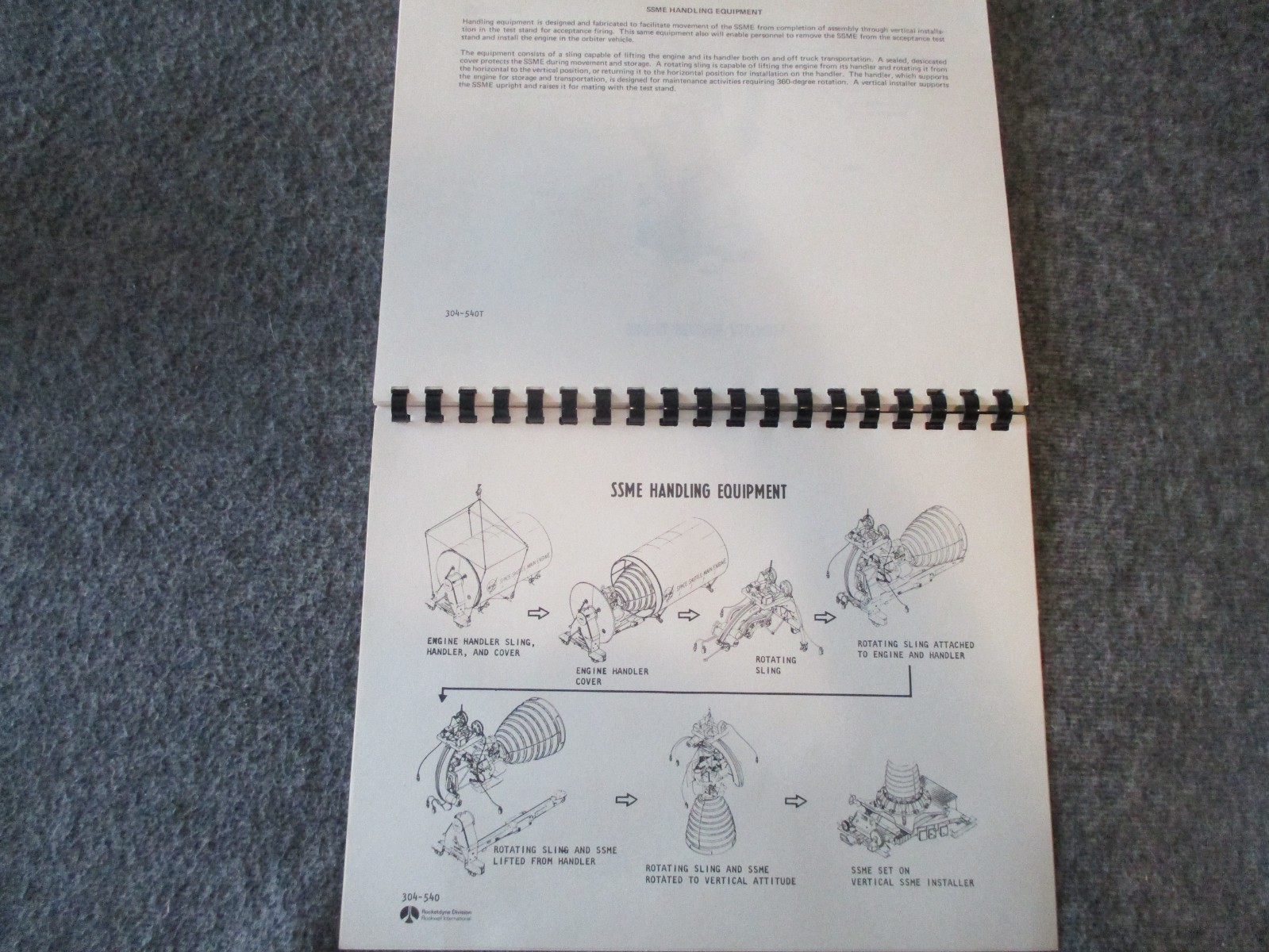 NASA/ROCKETDYNE SPACE SHUTTLE MAIN ENGINE "SSME" DESIGN FEATURES 1975 BOOK