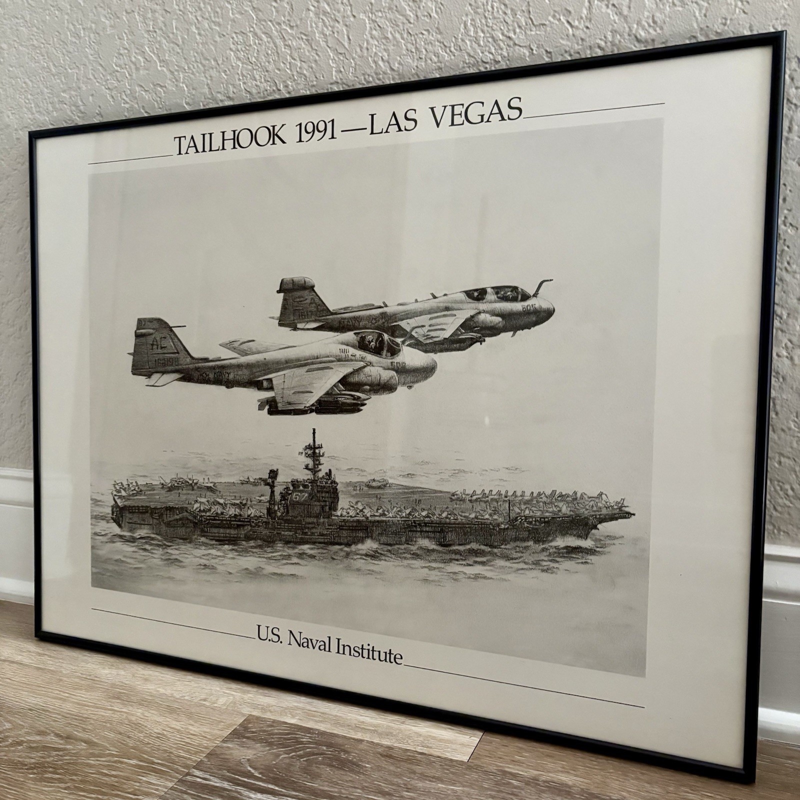 Vtg Poster Tailhook 1991 Las Vegas US Naval Institute Tailhook Scandal Military
