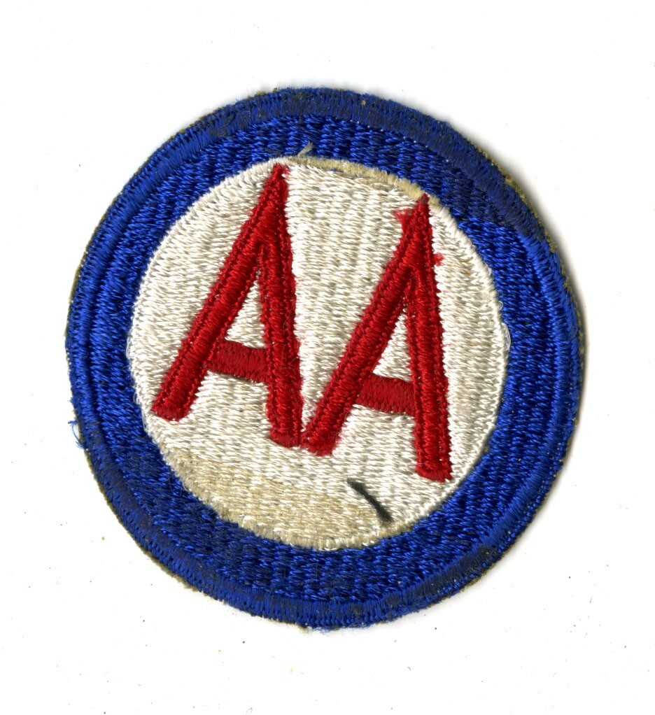 Antiaircraft Command White Back Patch WWII Vintage