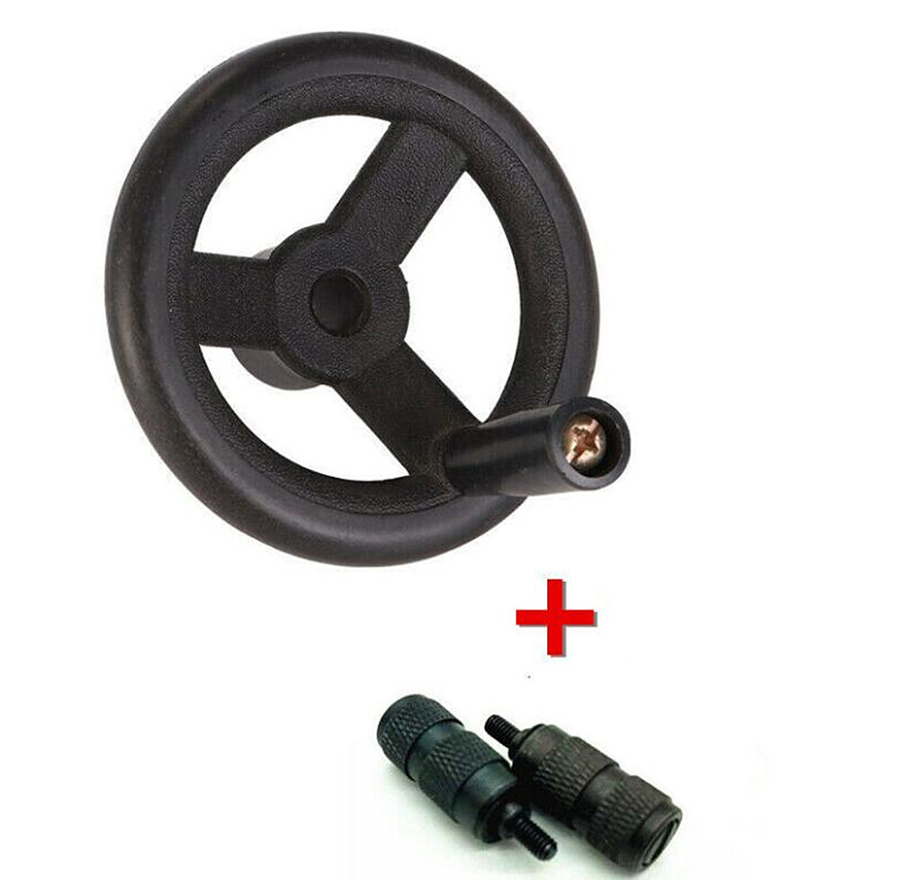 Milling Machine Tool Feed Plastic Hand Wheel &2 Reverse Knob CNC Mill Part 116mm