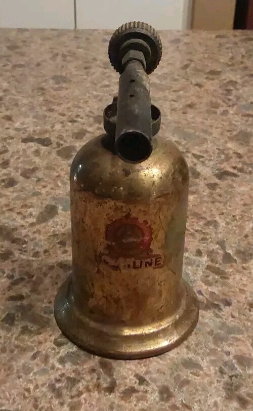 Vintage Lenk Mfg Company Gasoline Blow Torch Newton, Massachusetts