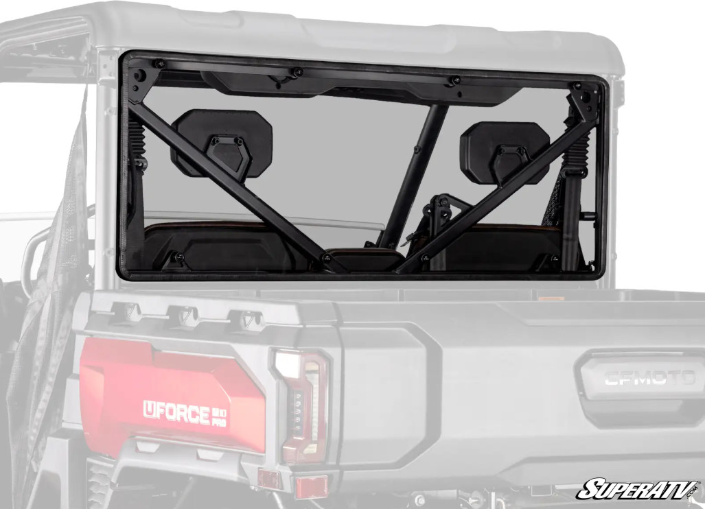 SuperATV  Tinted Rear Windshield for 2019+ CFMOTO UForce 1000