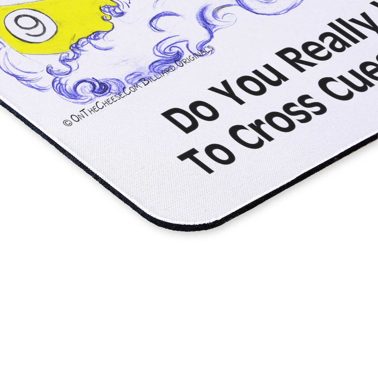 CafePress Cross Cues Pool Playing Dragon Mousepad (386754099)