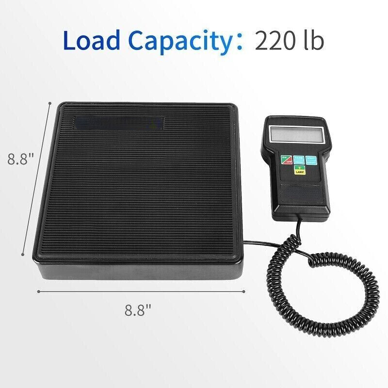 Electronic Digital HVAC A/C Refrigerant Freon Charging Weight Scale RCS-7040