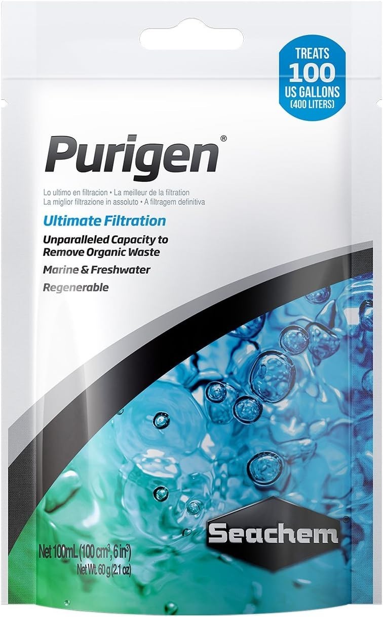 Seachem Purigen 100ml Mesh Bagged Ultimate Water Conditioning Filtration Media