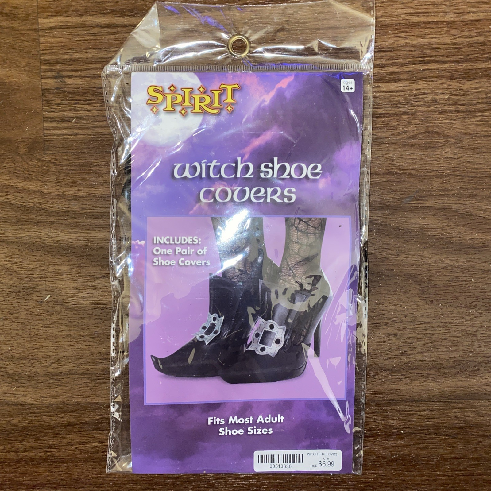 Spirit Halloween Witch Shoe Covers Costume Accessory Fits Most Adult Sizes