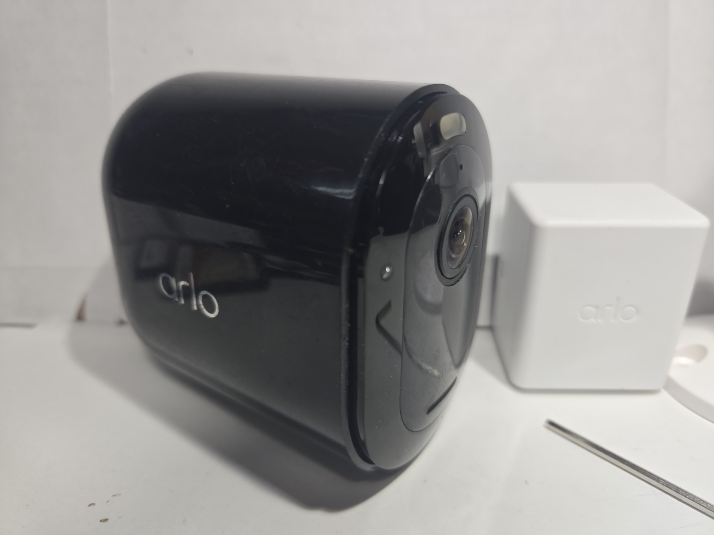 Arlo Pro 4 VMC4041P Camera 2K Color With Modified Anti-Theft Housing Black