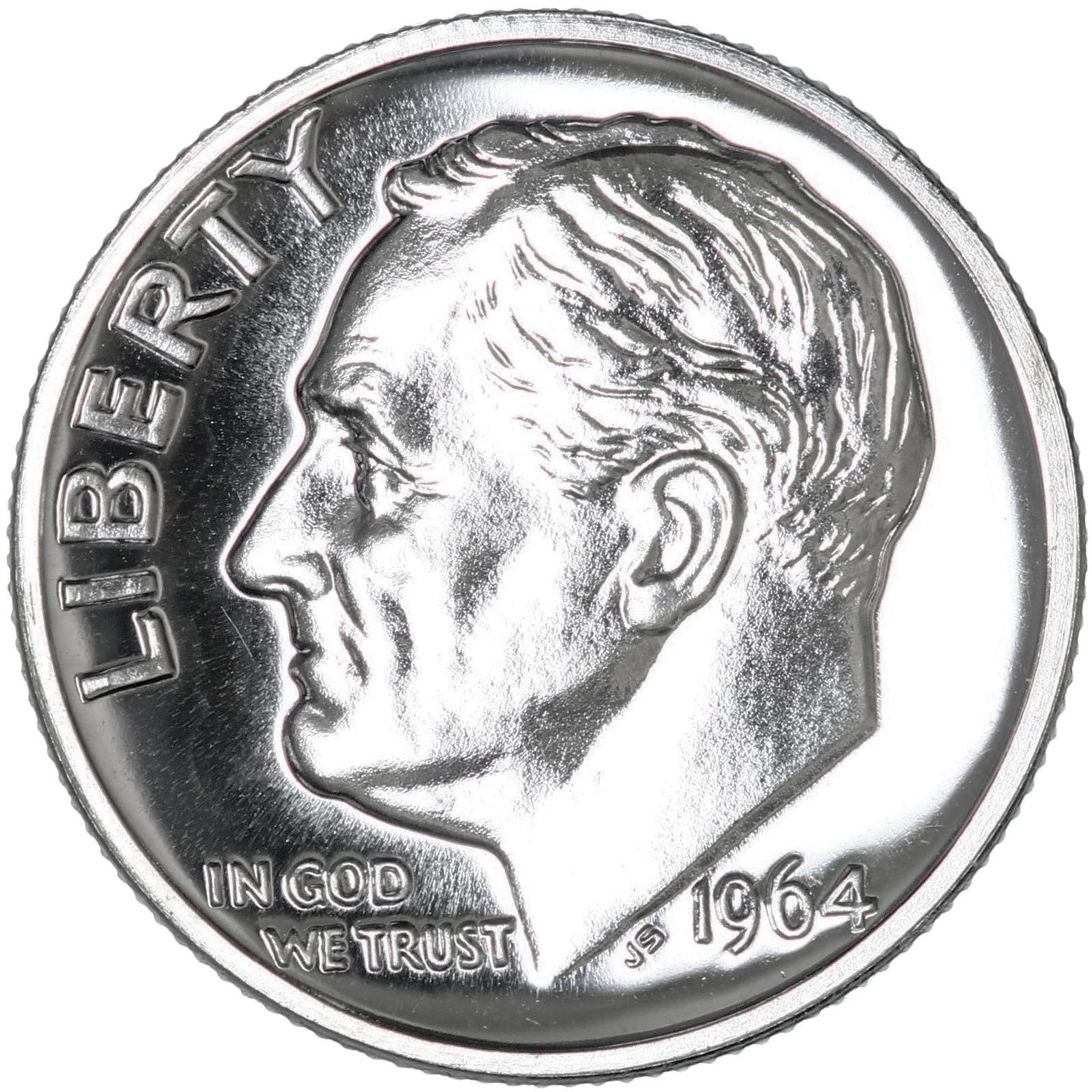 1964 (P) Roosevelt Dime Gem Proof 90% Silver