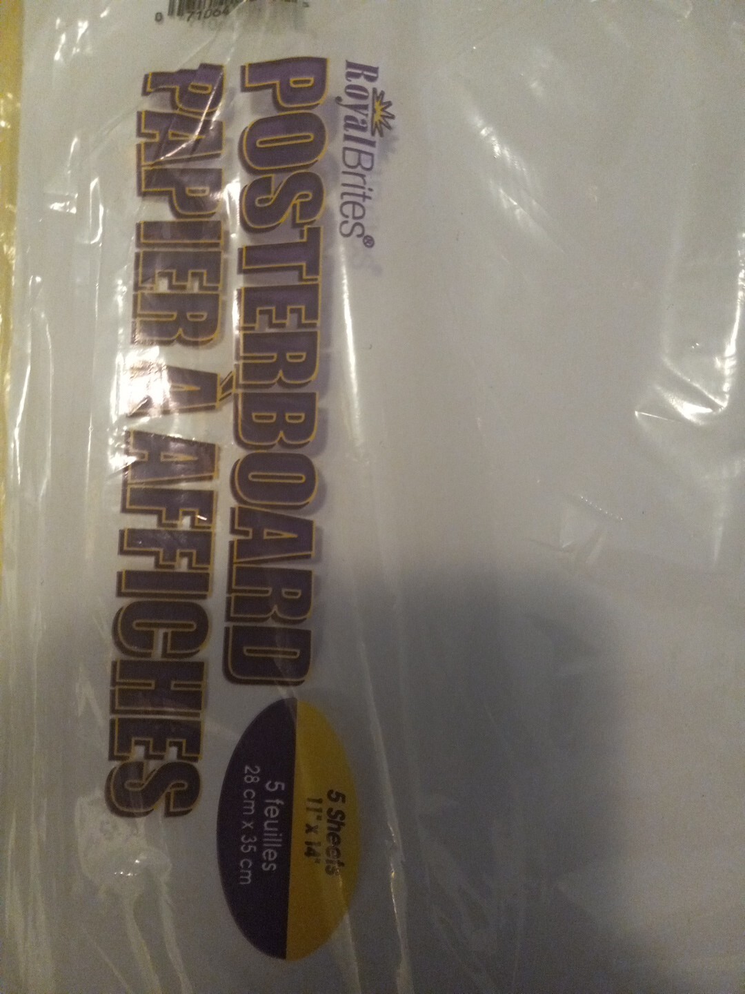 Lot Of 2: NEW Royal Brites Special Coated Smooth Poster Board 11 x 14 - 5 Sheets