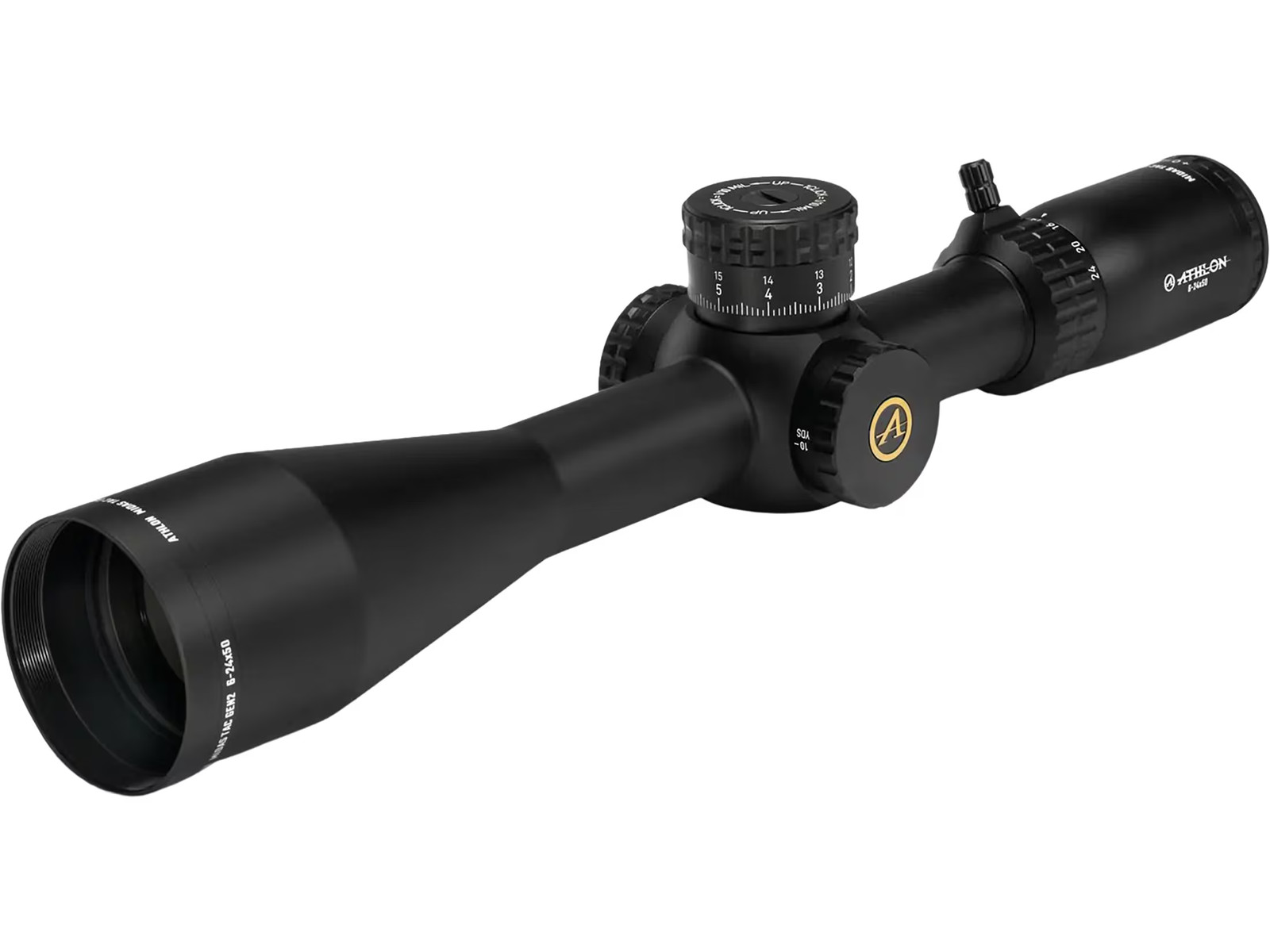 Athlon Optics Midas TAC Gen2 HD Rifle Scope 30mm Tube 6-24x 50mm APRS15 MIL