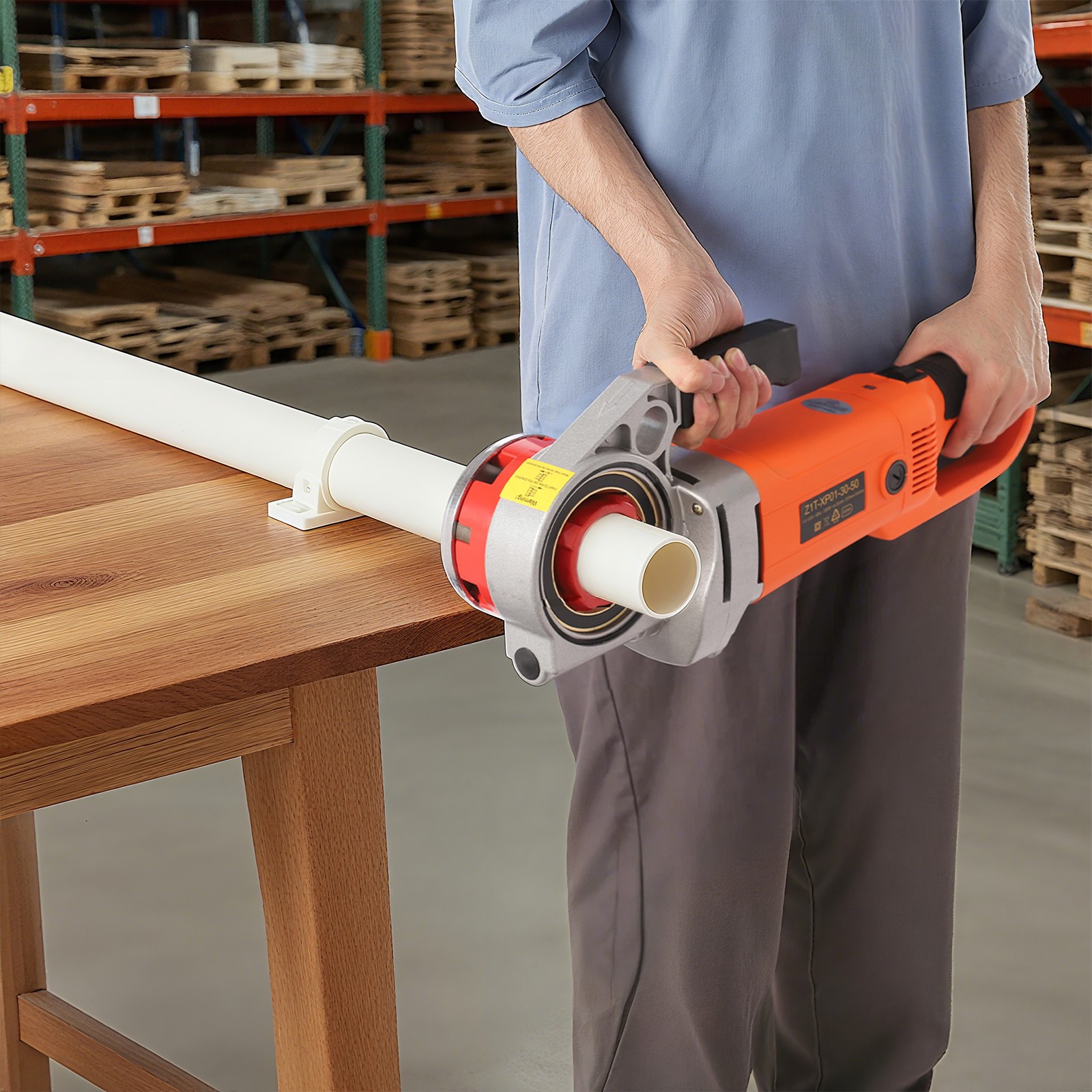 Handheld Electric Pipe Threader Threading Machine W/6 Pipe Cutter 1/2" - 2"