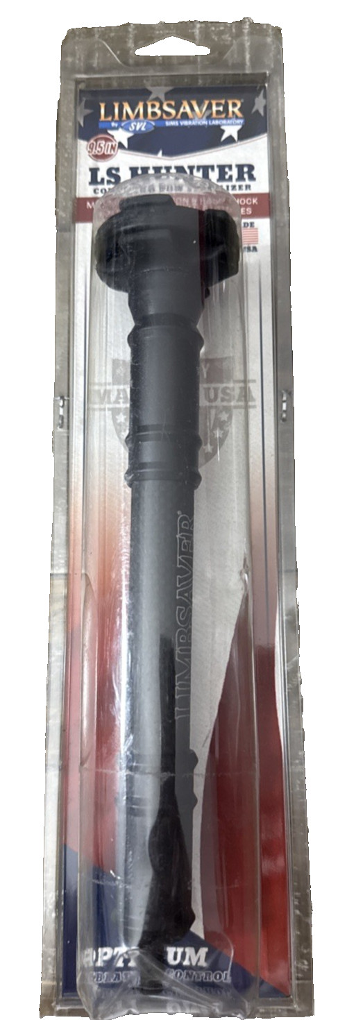NEW LIMBSAVER 4530 LS HUNTER 9.5" 6.2 OZ COMPOUND BOW STABILIZER CARBON BLACK