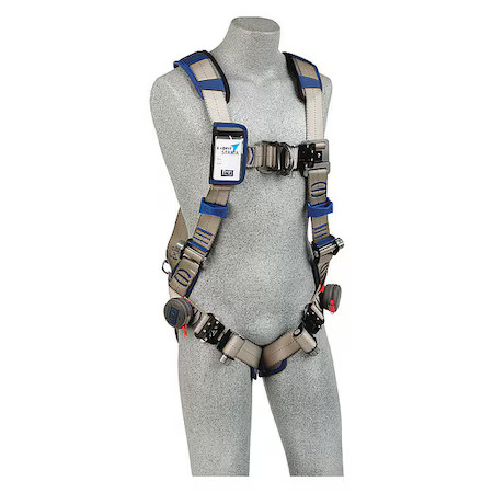 3M Dbi-Sala 1112486 Exofit Strata(Tm) Full Body Harness, M, 420 Lb.,