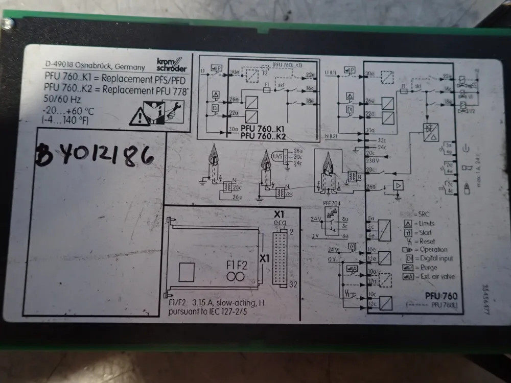 KROMSCHRODER PFU760 AUTOMATIC BURNER CONTROL UNIT 09251530478