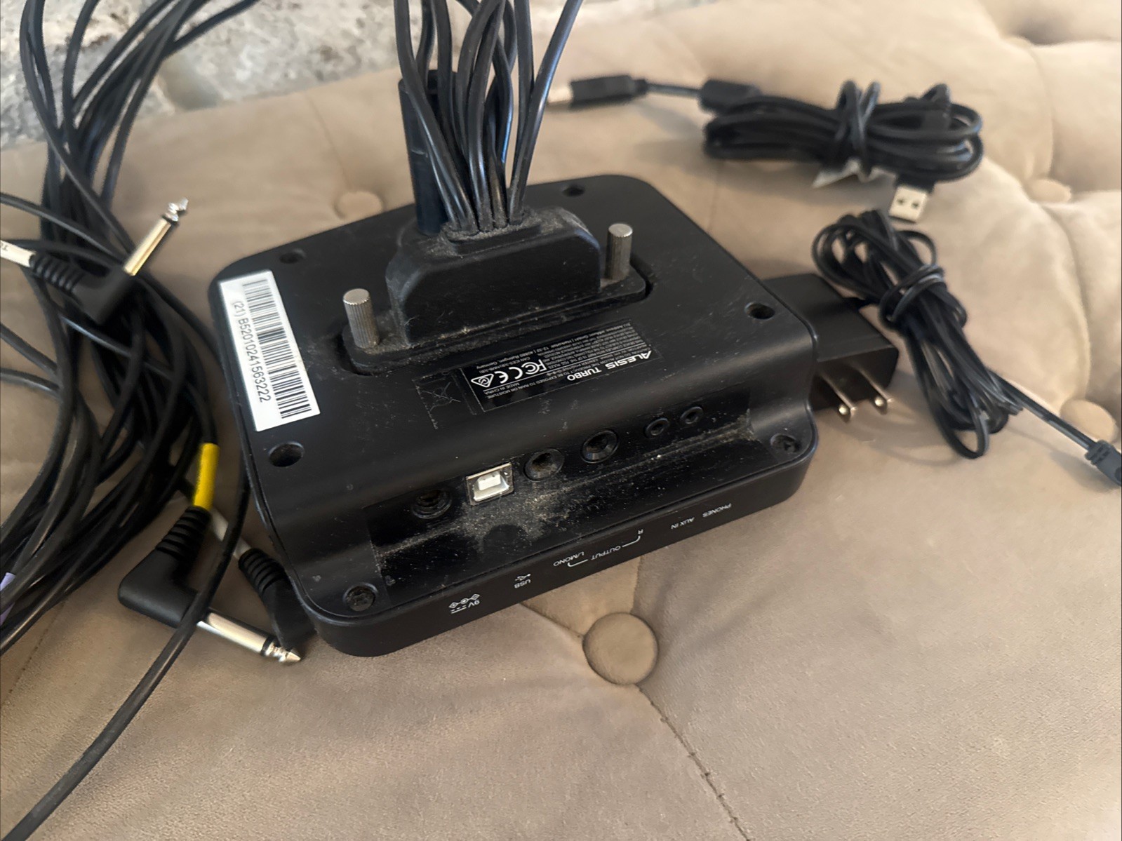 Alesis Turbo Drum Module Controller Brain w/ Power AC Adapter & Cable Harness