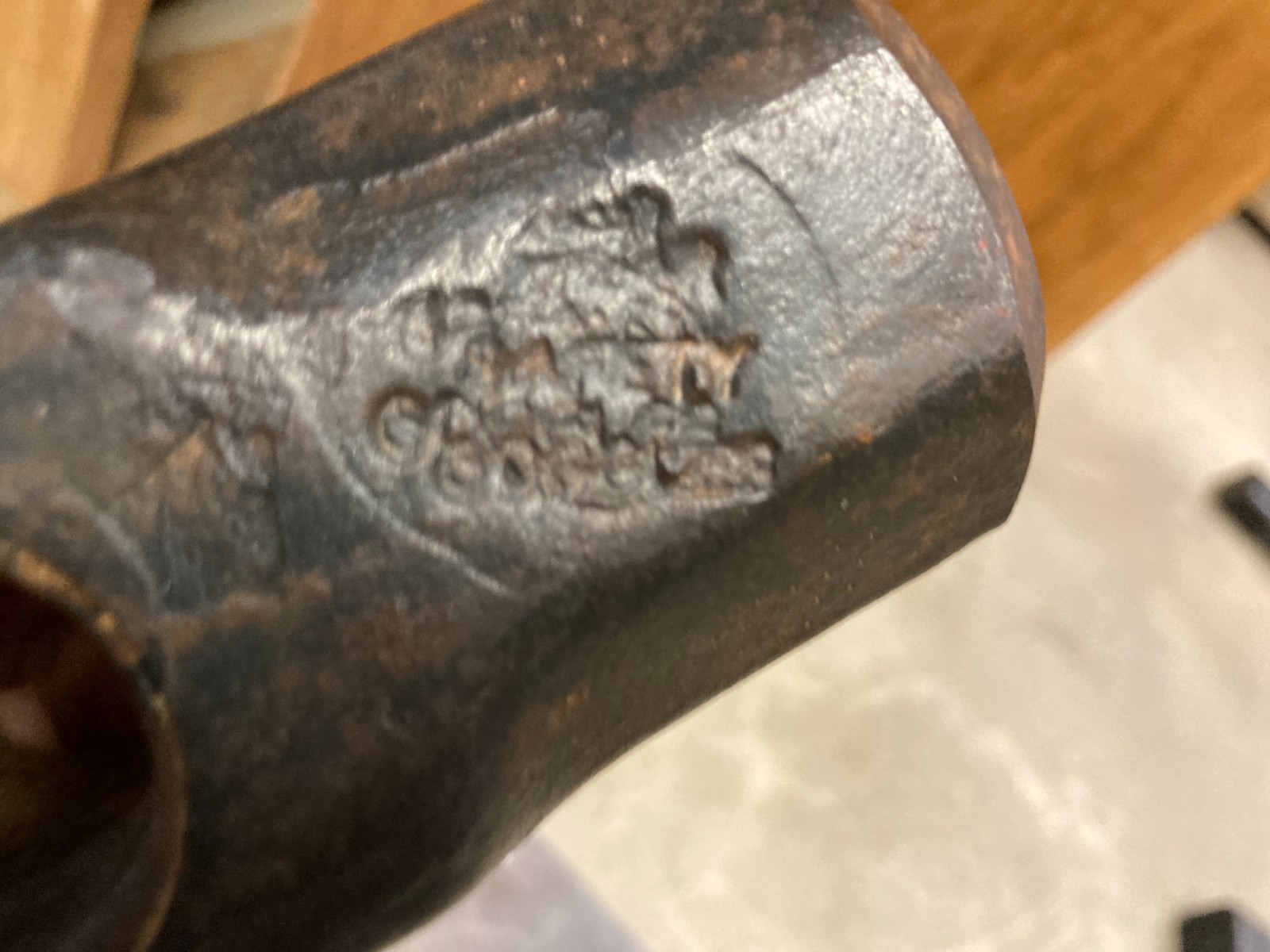 Vintage USM 8lb Sledge Hammer Head Octagonal Shape. Double stamped.