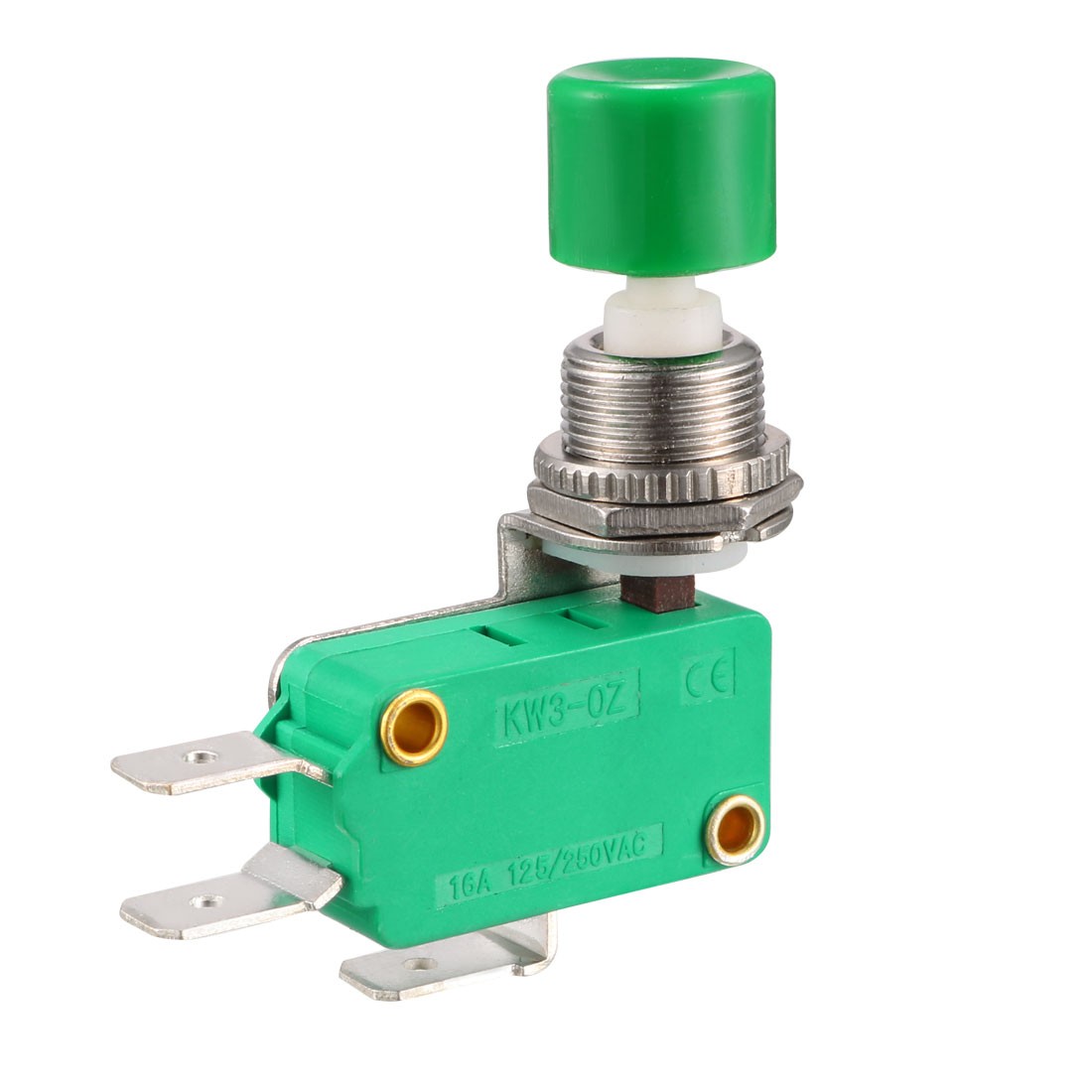 16A 125/250VAC SPDT NO NC 3-Terminals Push Button Type Micro Action Switch