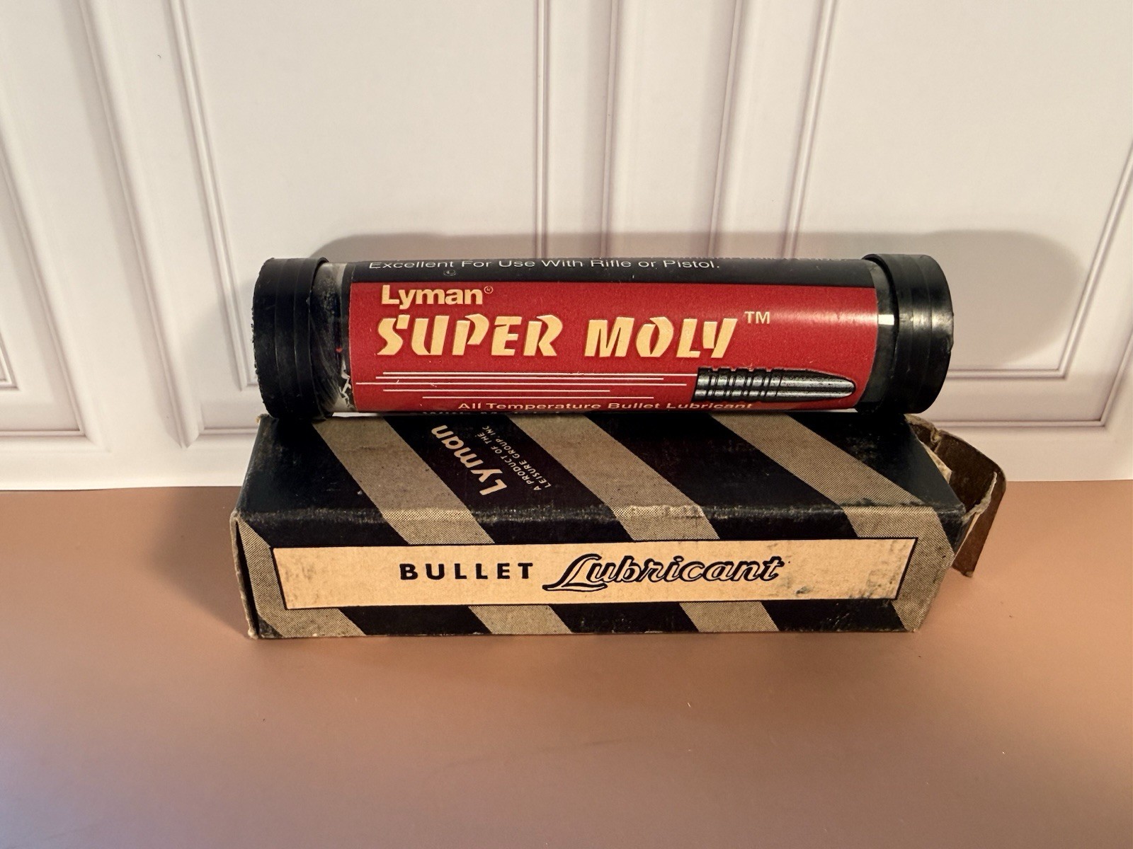 Vintage Lyman IDEAL Bullet Lubricant Stick Lube + Lyman Super Molly Lube