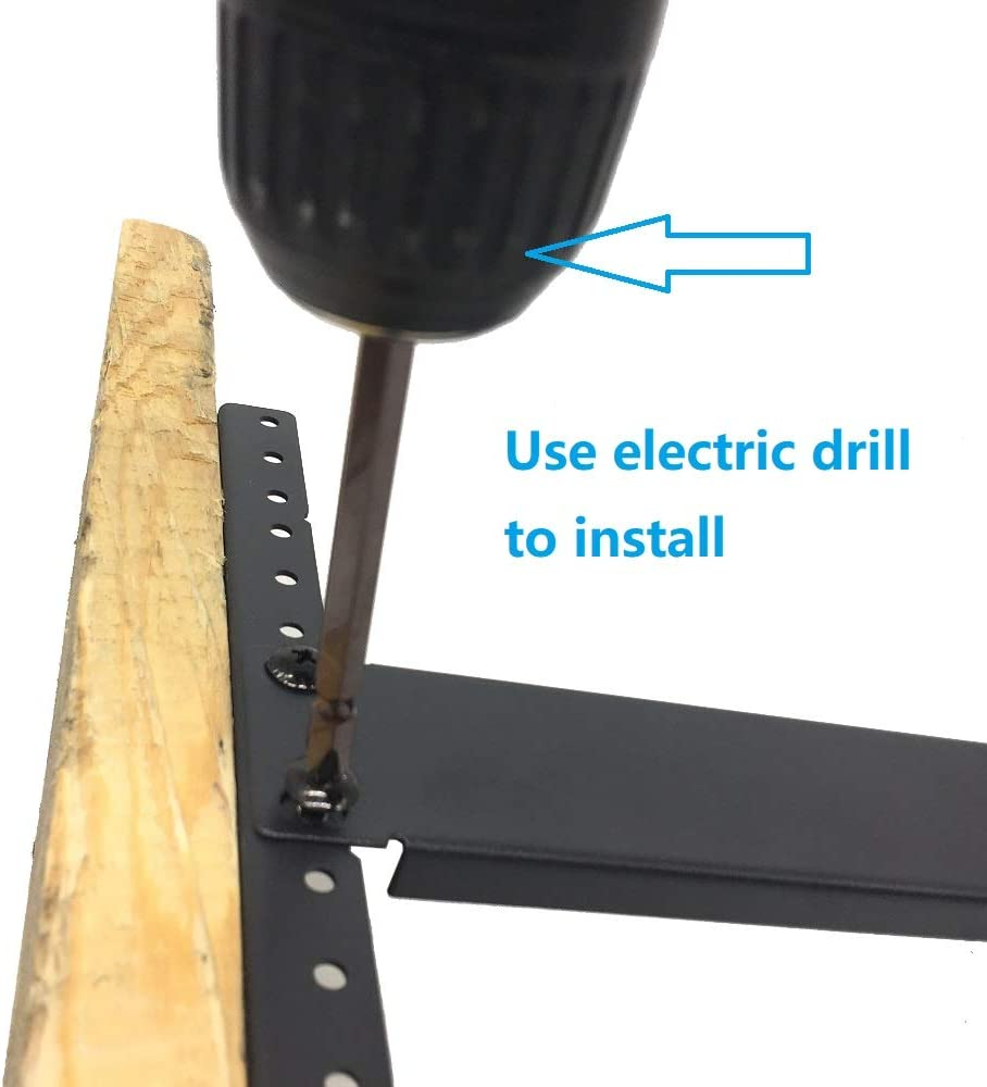 10U Steel Rack Rails Kit with Hardware - 2 Pieces