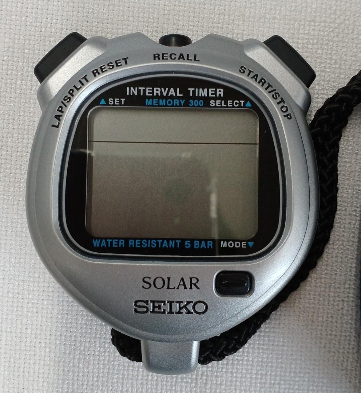 SEIKO SVAJ101 Solar Interval Timer Stopwatch 300 Memory Japan Import