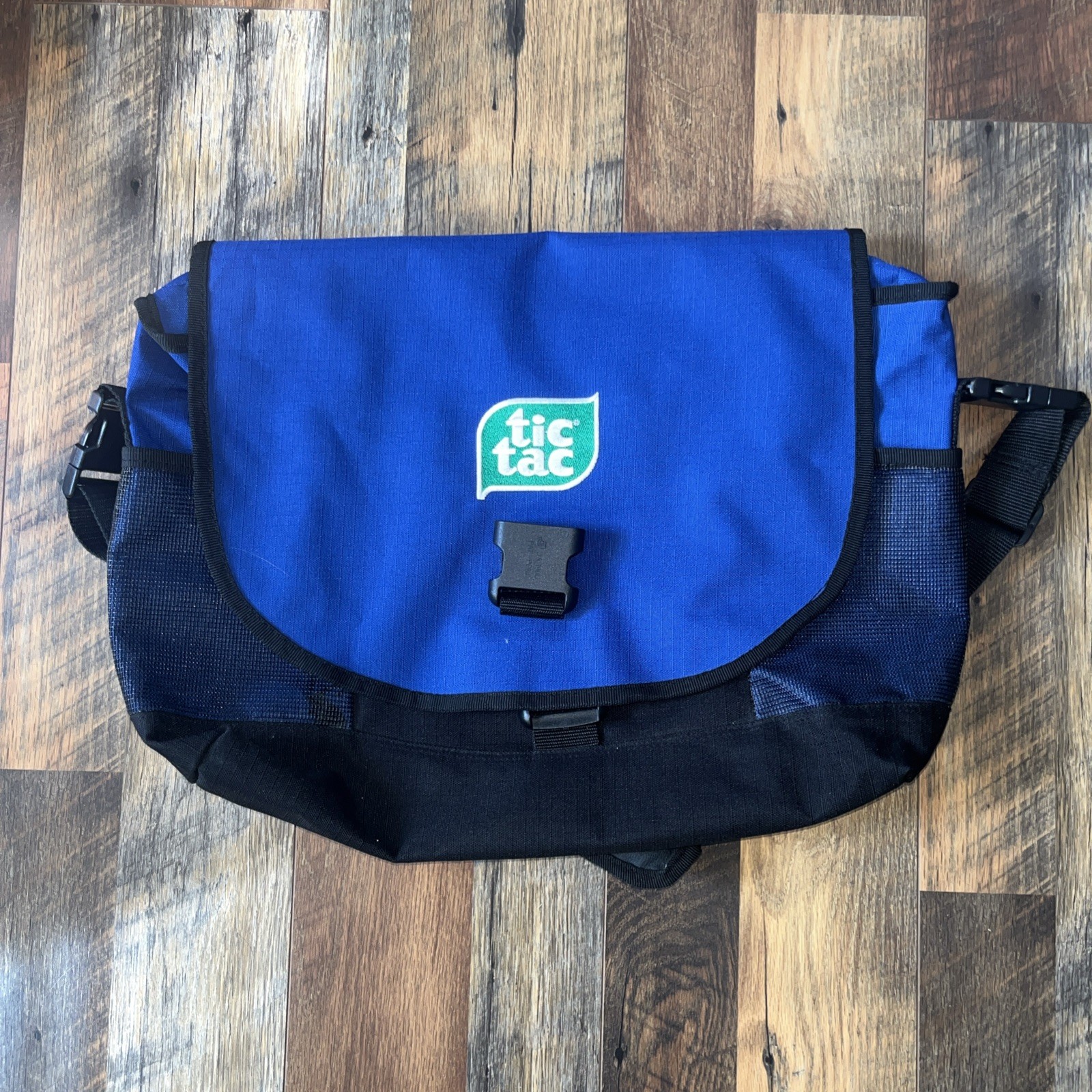 Tic Tac Branded Shoulder Bag Laptop Bag Rare Blue Black Great Condition