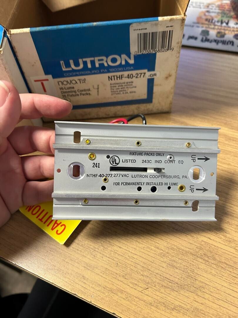 Lutron Nova T Dimming Control Switch NTHF-40-277-GR Gray