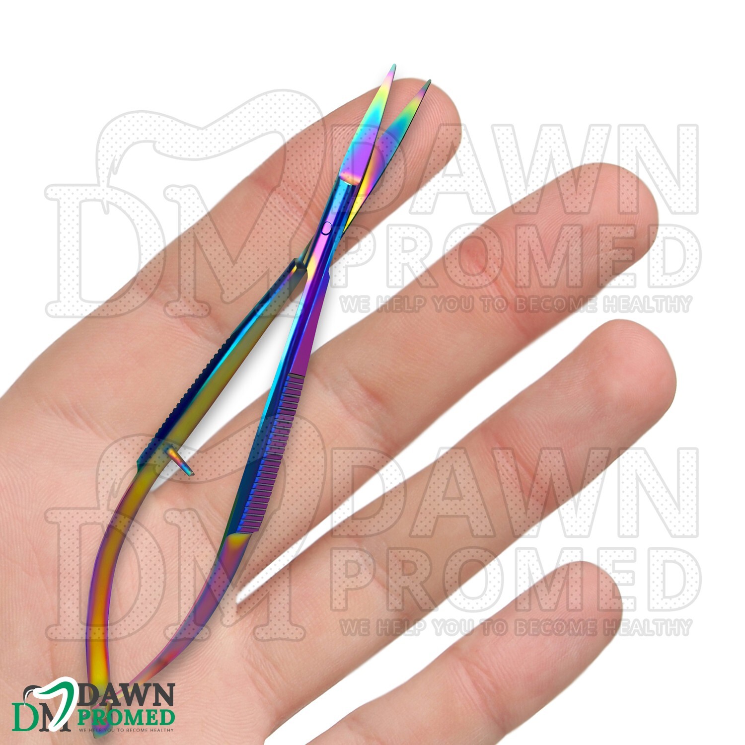 Multi Titanium Rainbow Castroviejo Scissors 4.5" Straight Ophthalmic Instruments