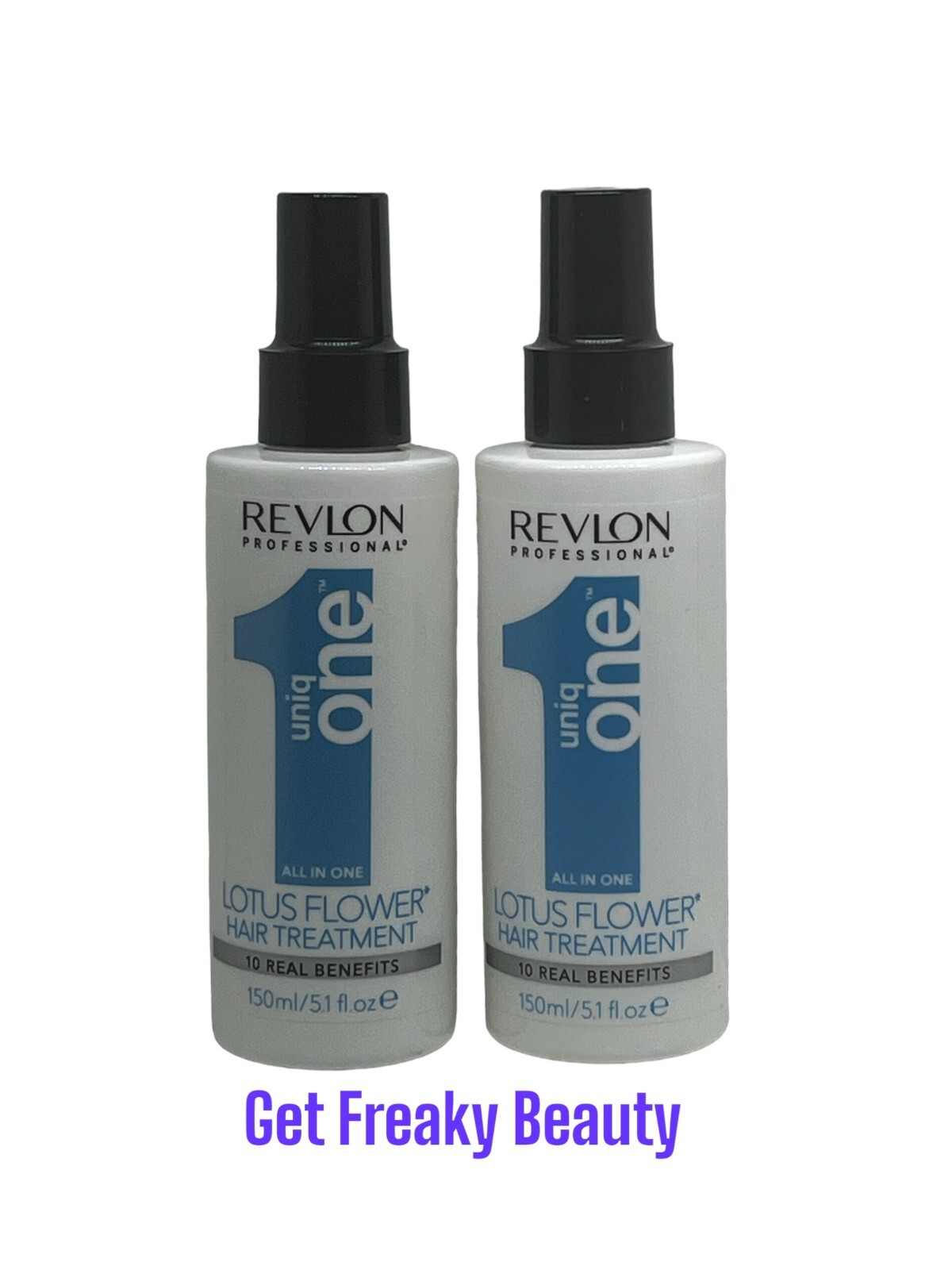 2 PACK. 5.1 oz. Revlon Professional Uniq One Lotus Flower Hair Treatment. 150ml.