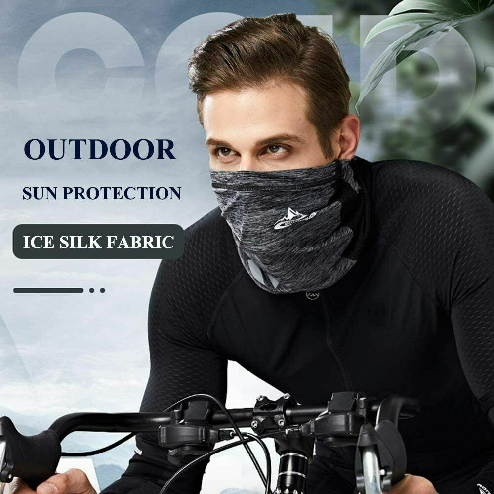 Fishing Face Mask Sun Shield Neck Gaiter Balaclava Neckerchief Bandana Headband