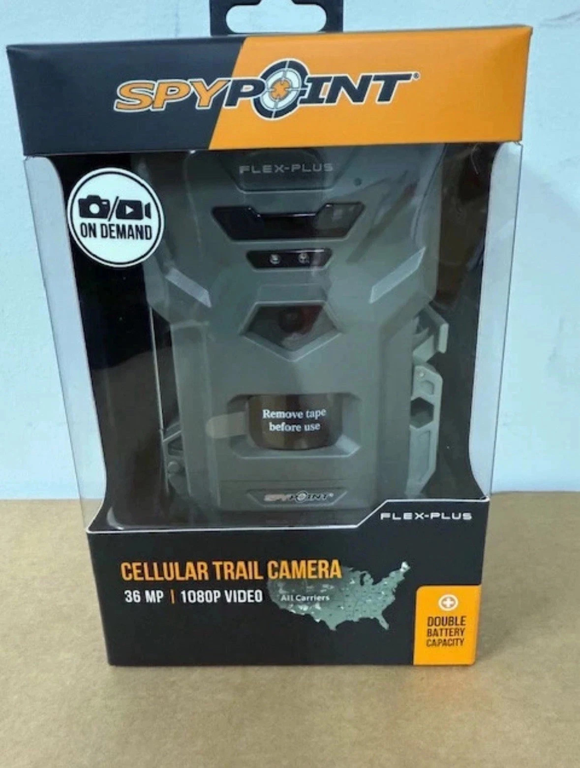 Spypoint Flex-Plus 36MP 1080p Video Cellular Trail Camera w/ 2x Battery Capacity