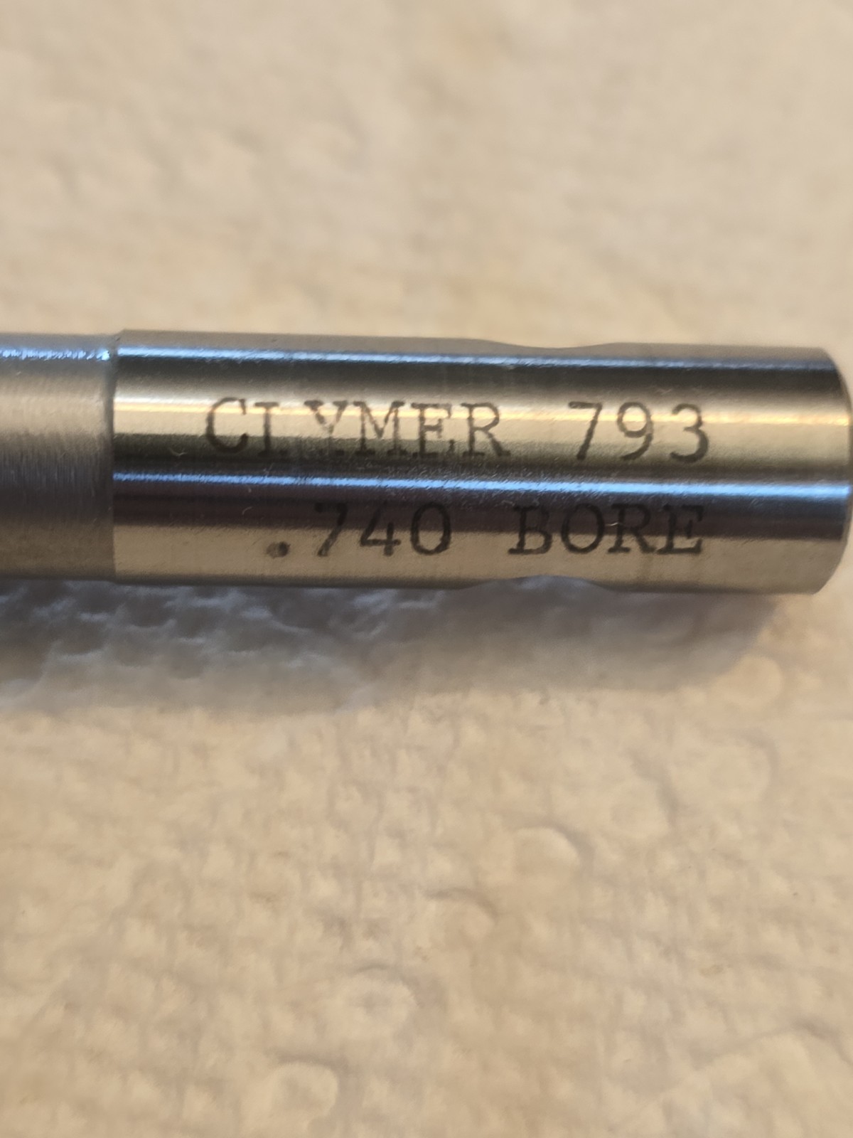 Clymer 793 Back Bore Reamer .740 Bore