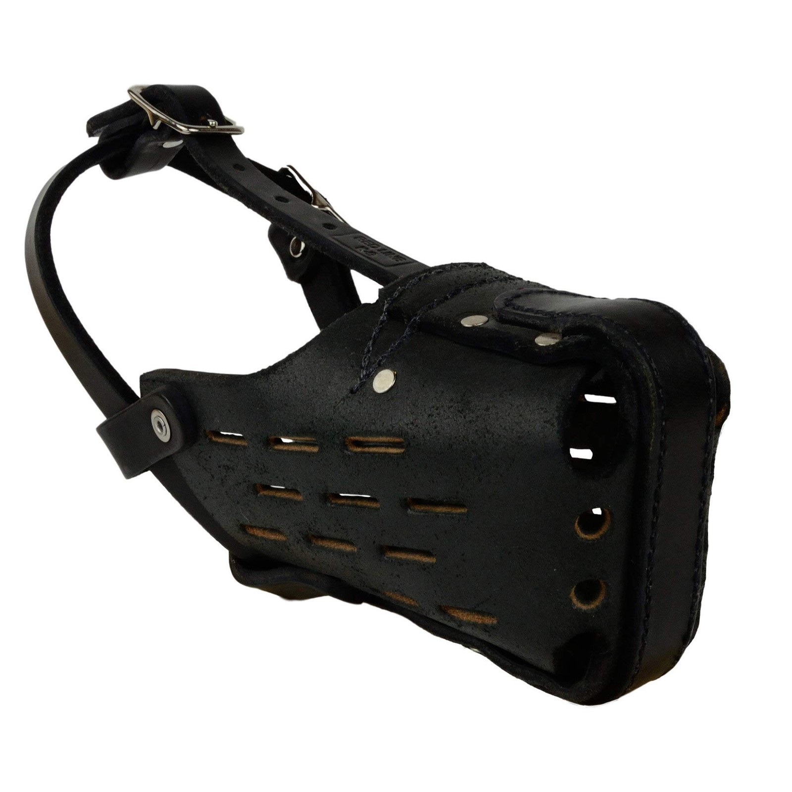 RedLine K9 Leather Dog Muzzle Medium