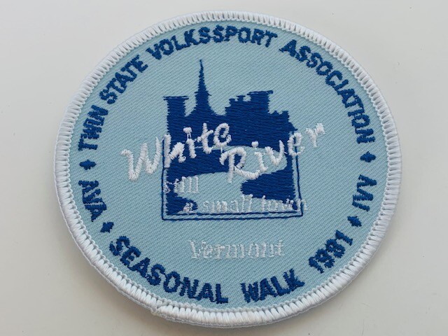 Advertising Patch Logo Emblem Sew vtg patches White River Vermont VT 1981 IVV