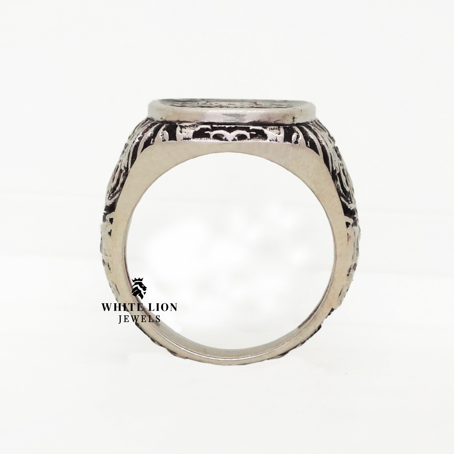 Satans Choice Cat 925 Sterling Silver Men Biker Motorcycle Club Ring