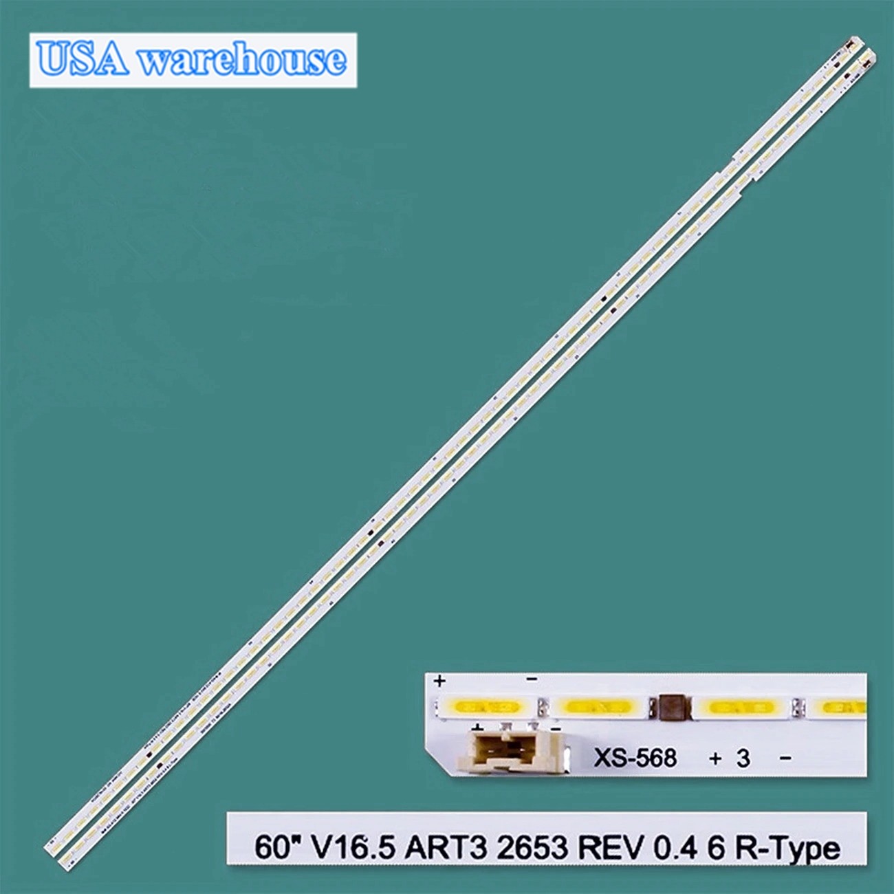 2pcs LED Strips For LG 60LG61CH-CH 60UF7702-CC 60UF7700-CC 60UH6035 60UH615A