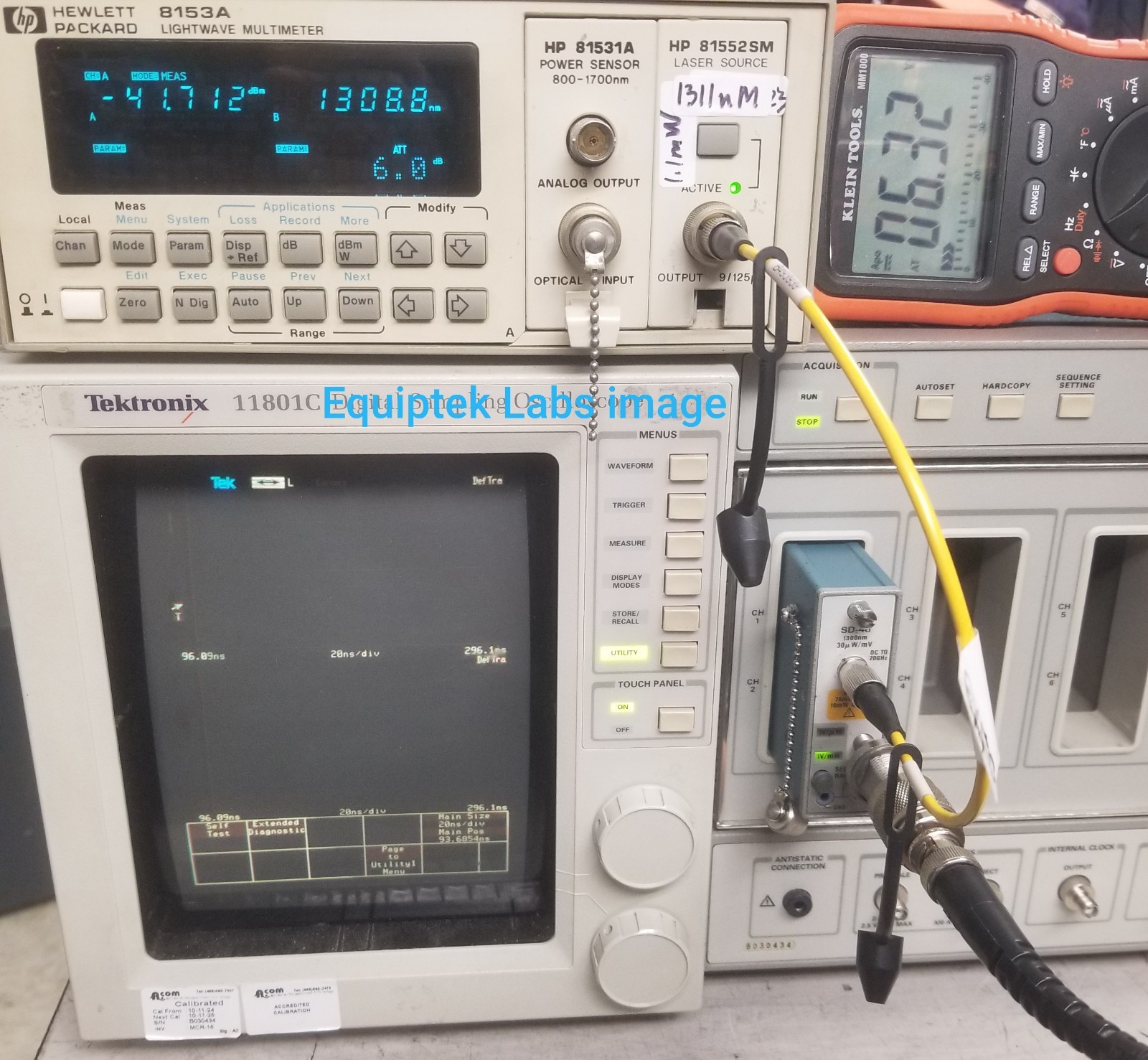 Tektronix SD-46 Optical to Electrical converter for 11800 series scopes WORKING!