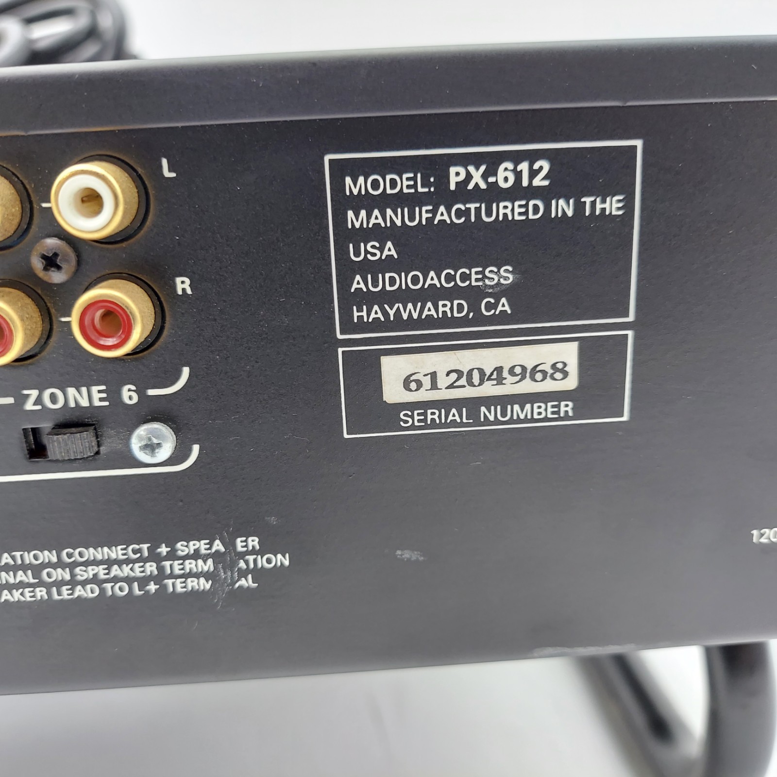 Audio access PX-612 Multi Room Amplifier