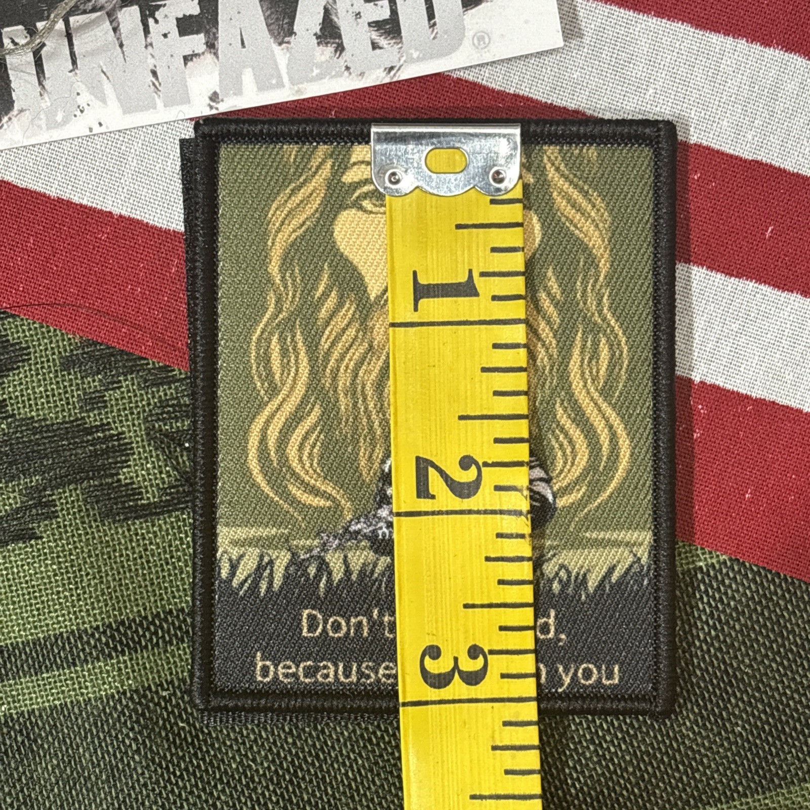I Am With You Moral Tactical Hook And Loop Patch High Quality Graphic ~2.5x3