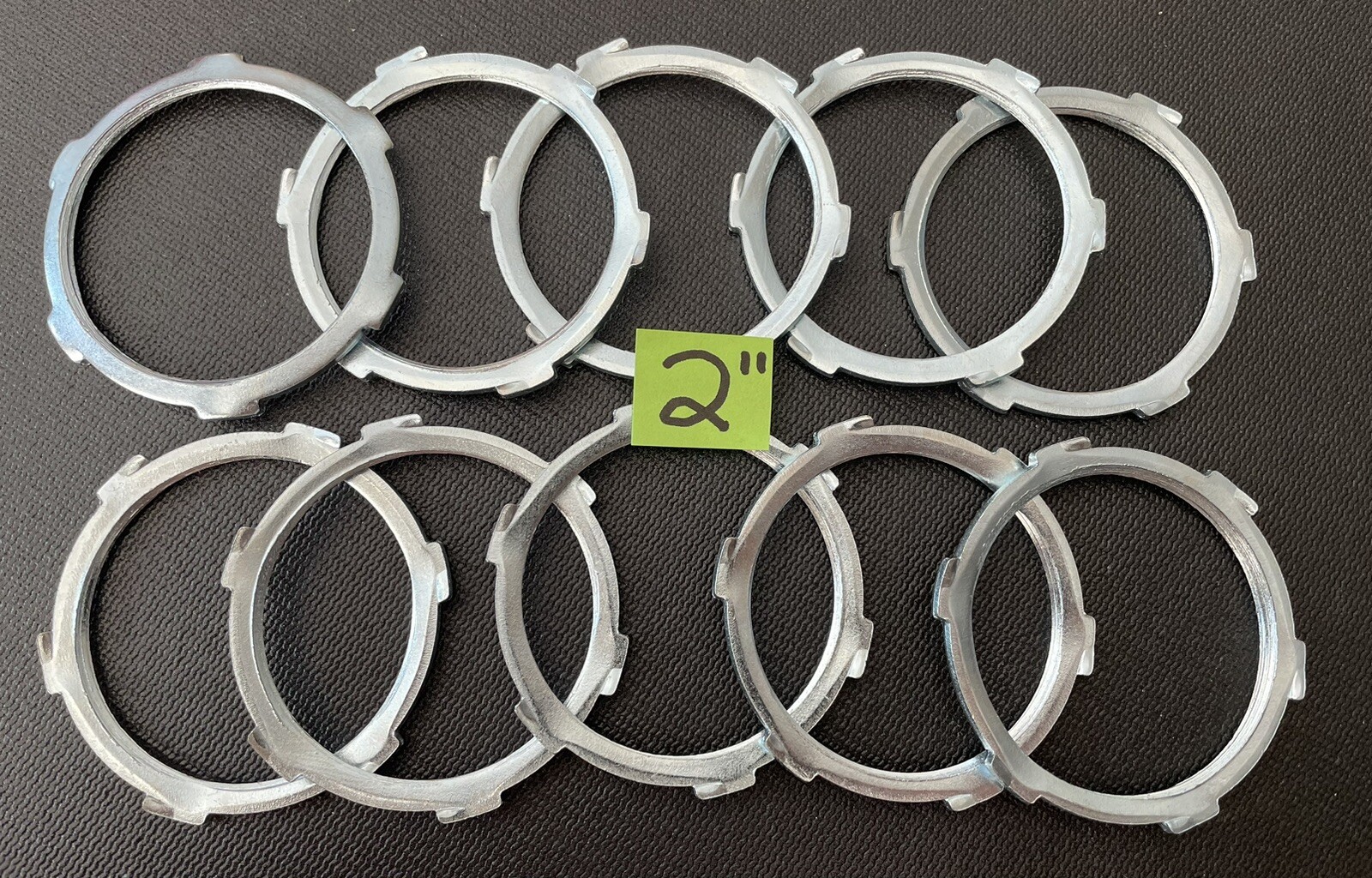10 Pack, 2” Steel Conduit Locknuts. Appleton L-600