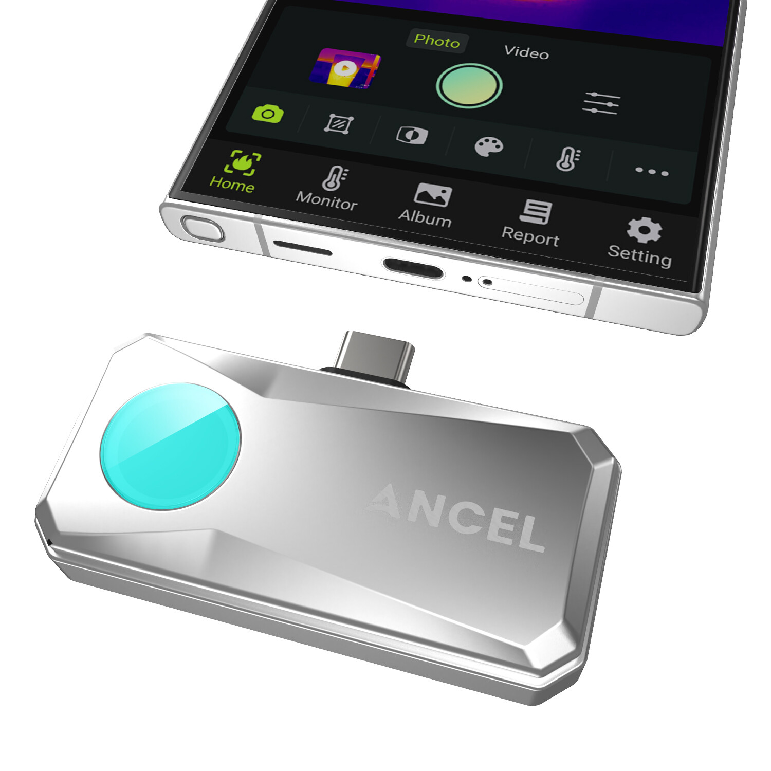 256x192 IR Resolution Rate Thermal imaging Camera Imager for Android Device PC