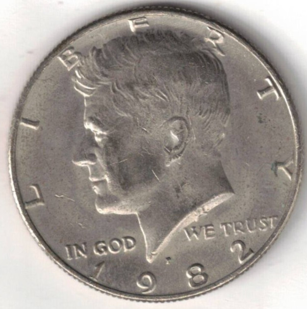 1982-P Philadelphia Circulated JFK Half Dollar!